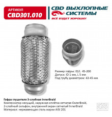 Гофра 45x200 CBD